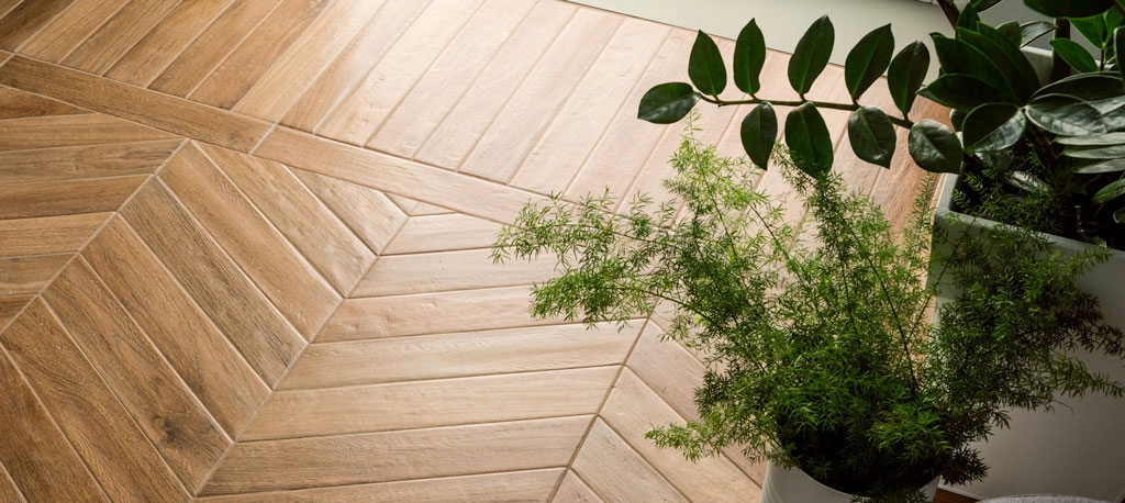 GRES PŁYTKI CHEVRON VINTAGE RONDINE BRUNE DORE JODEŁKA FRANCUSKA Grubość 10 mm