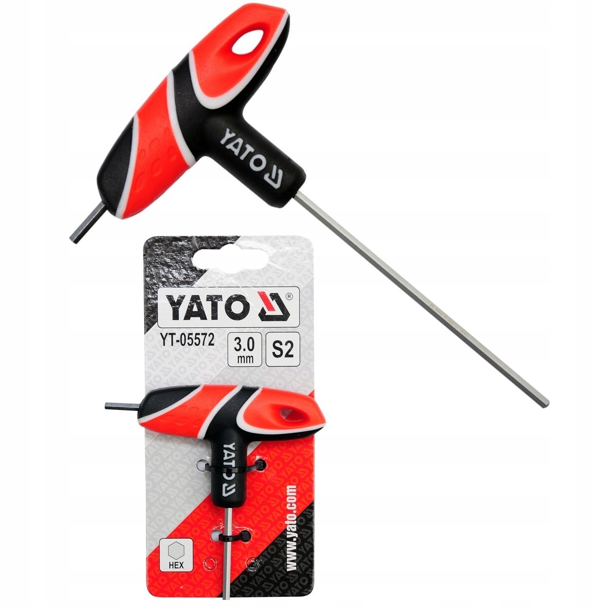 Klucz Trzpieniowy Hex Z Rękojeścią 3MM YT-05572