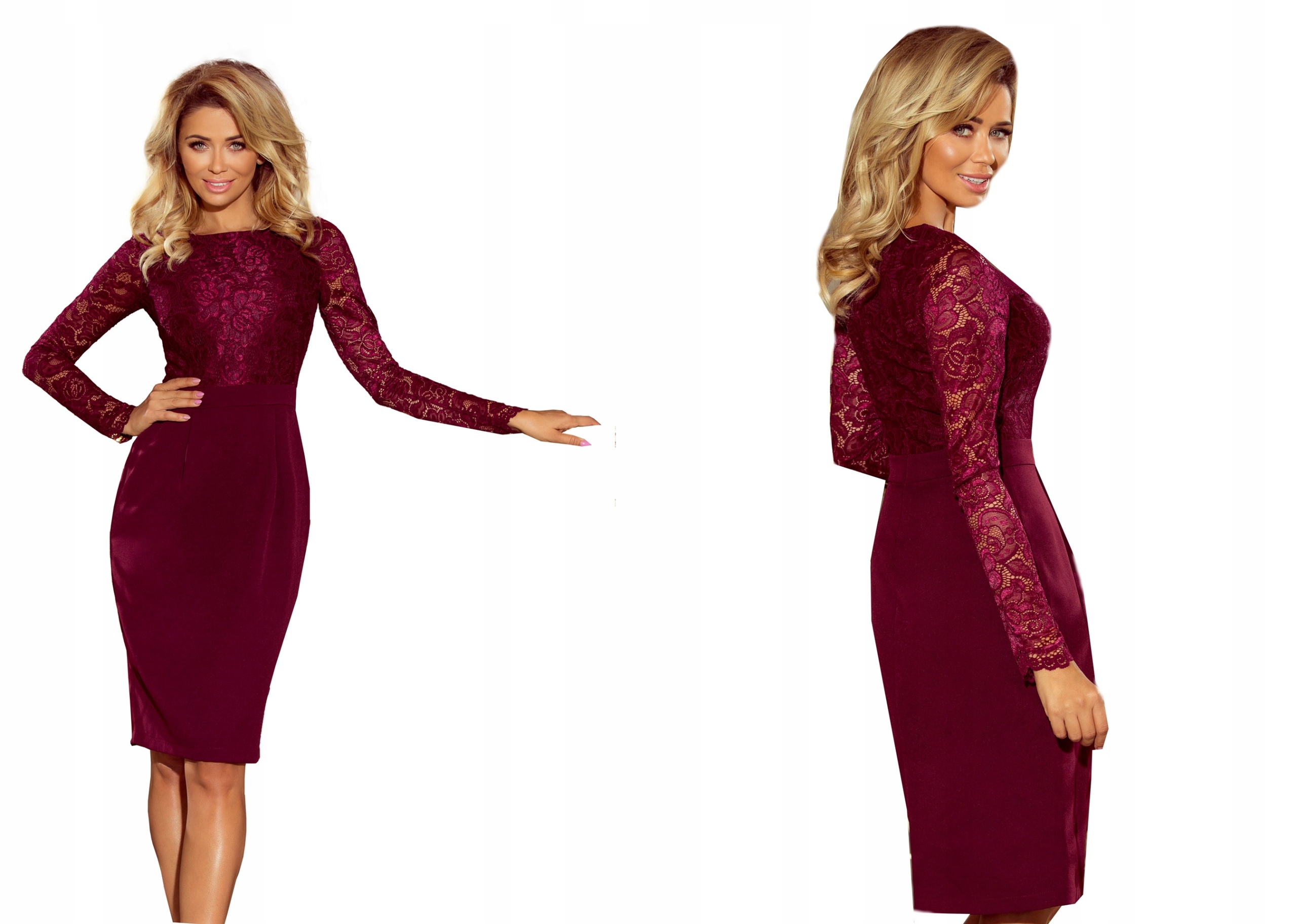 

Modna MIDI Sukienka Na Wesele, Okazję 216-3 XL 42