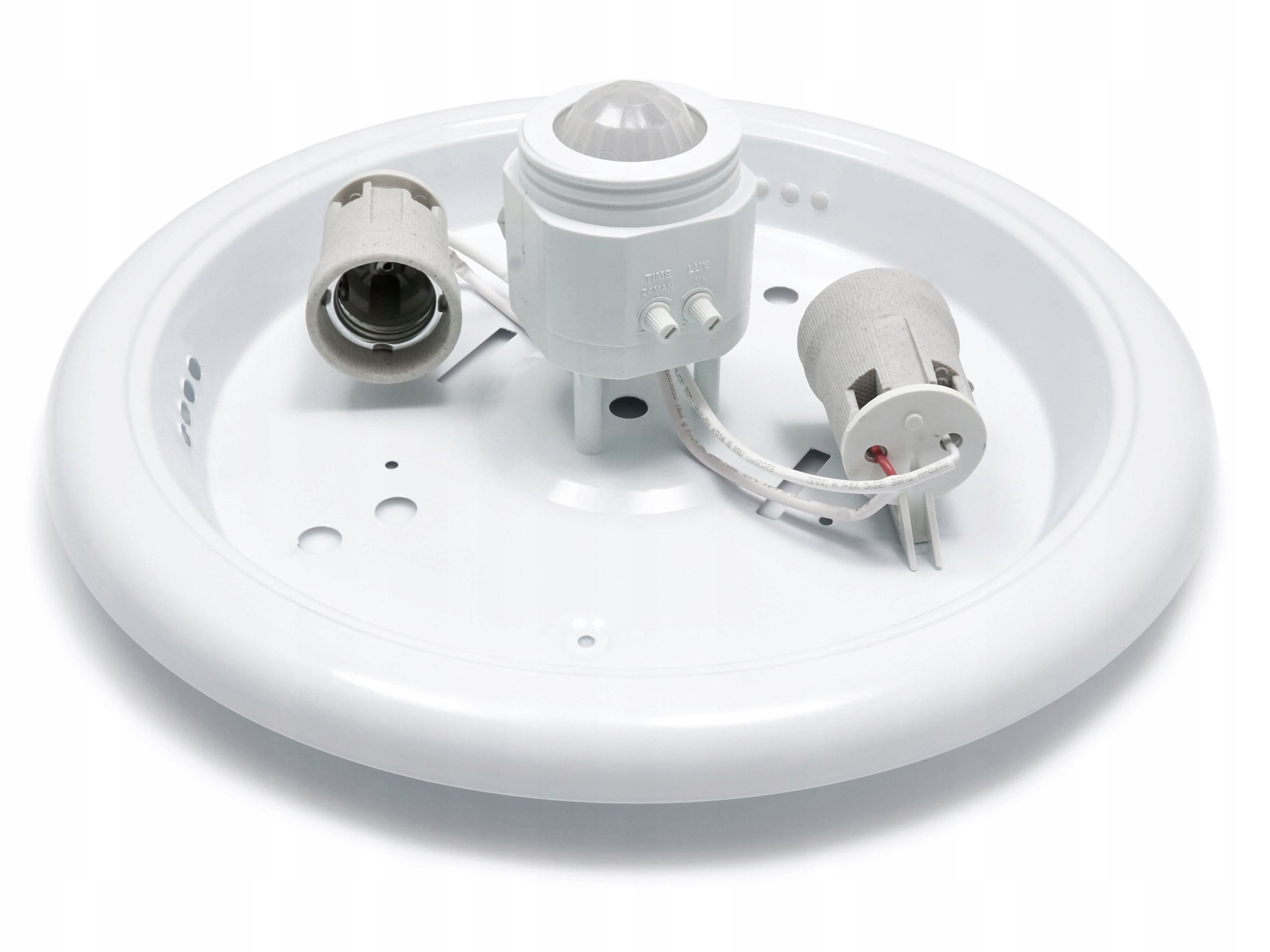 PLAFON 2XE27 Z CZUJNIKIEM RUCHU I ZMIERZCHU DO LED Marka Basic