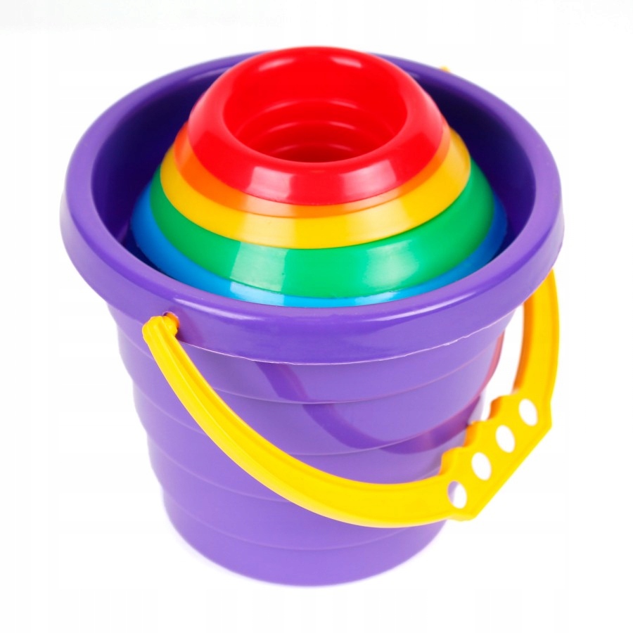 PIRAMIDKA WIEŻA KUBECZKI WIADERKO DO PIASKU Wiek dziecka 12 m +