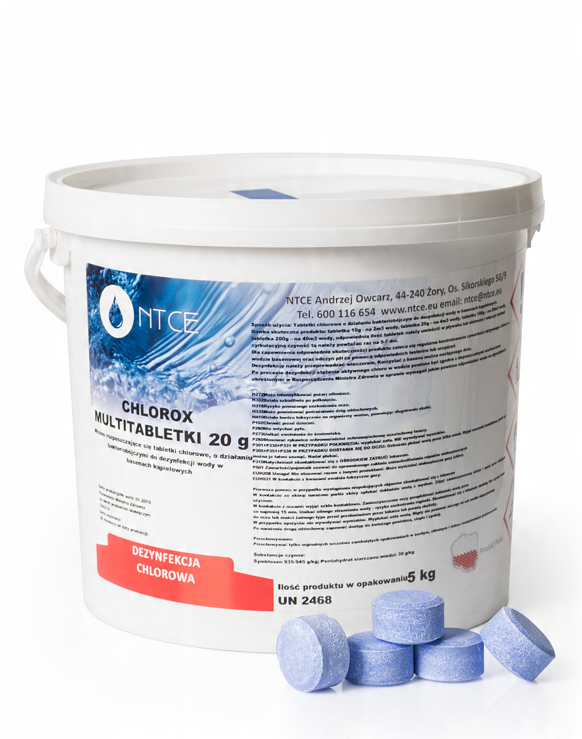 

Multi Chlor Blue Tabletki Chlorowe 20g Ntce 5kg