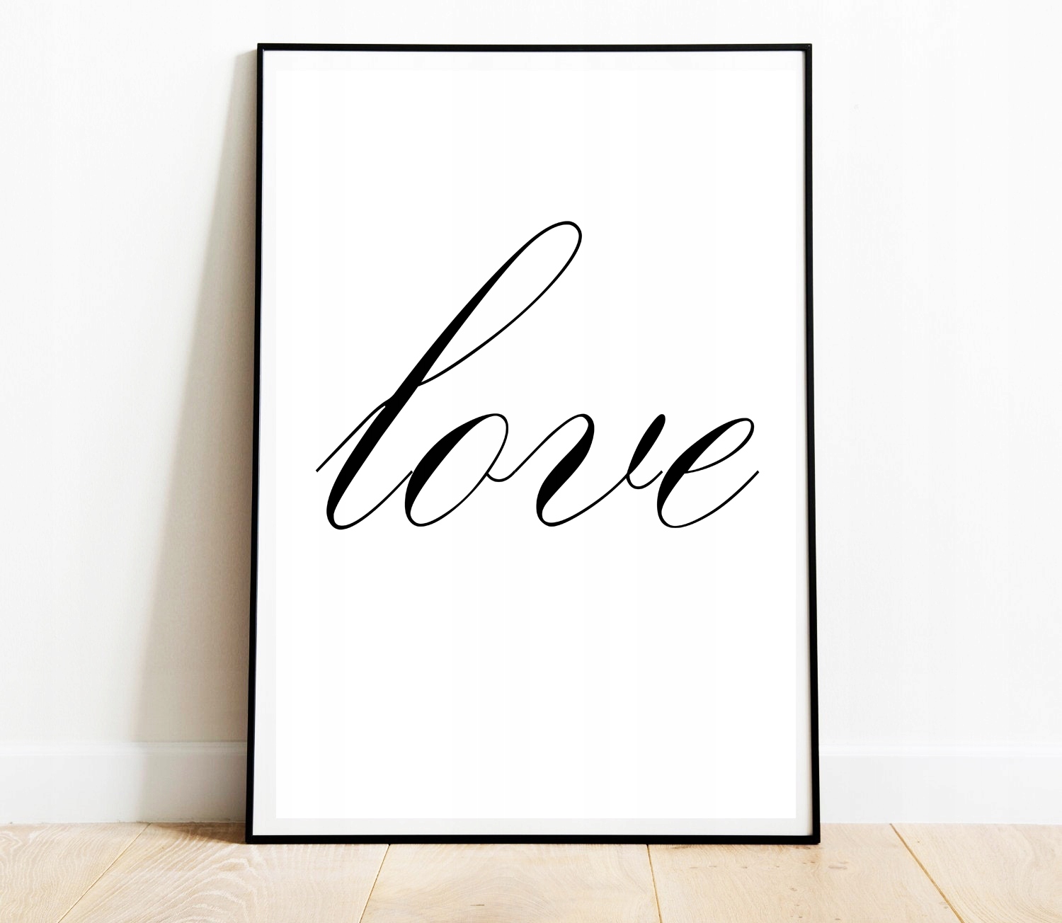 OBRAZ PLAKAT CZARNO BIAŁY NAPIS LOVE MIŁOŚĆ A3 30,00 x 40,00 cm Marka inna