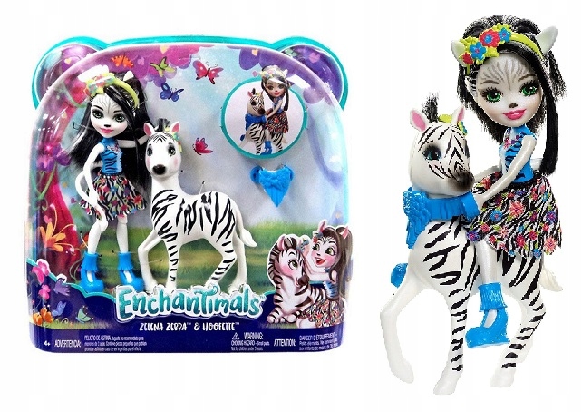 enchantimals zelena zebra
