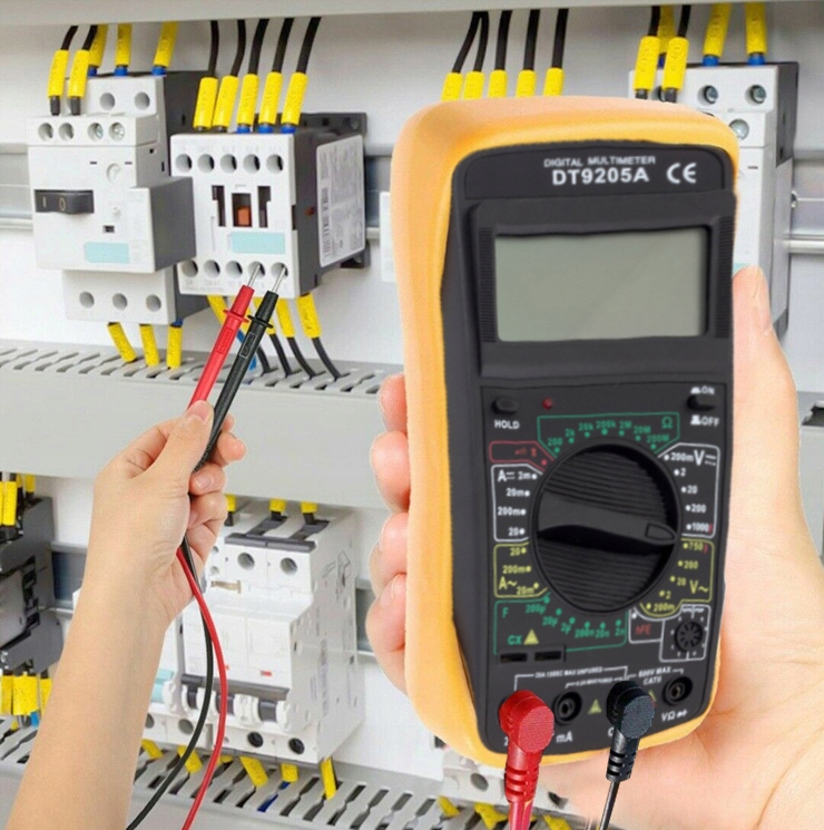 MIERNIK CYFROWY Z TEMPERATURĄ MULTIMETR Typ ręczny