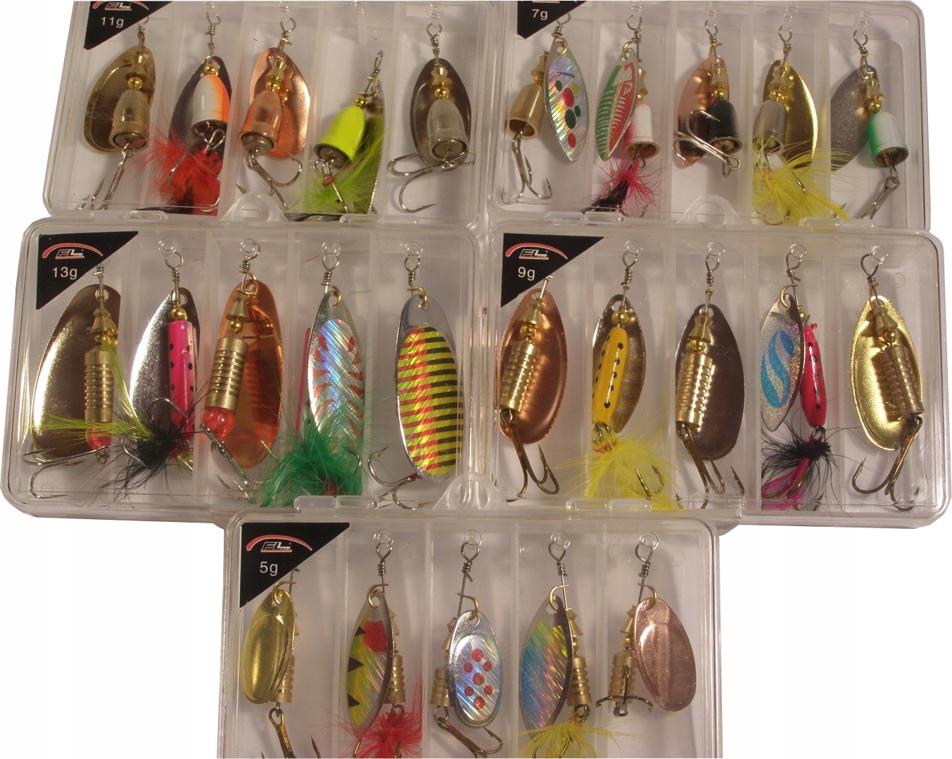 BŁYSTKI-OBROTÓWKI--5g-KOMPLET 5 SZT+PUDEŁKO Marka FL