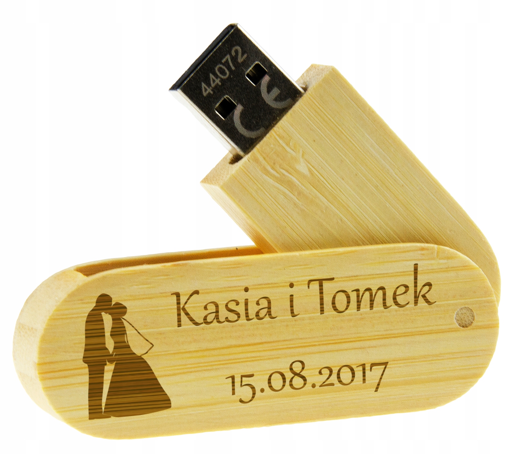 

Pendrive Na Ślub Z Grawerem Imiona Data 16GB Wzory