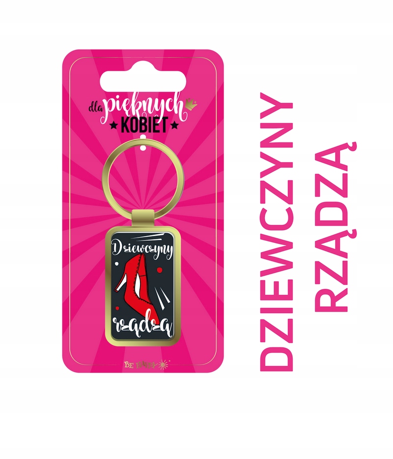 

Brelok do kluczy z napisem Dziewczyny Rządzą