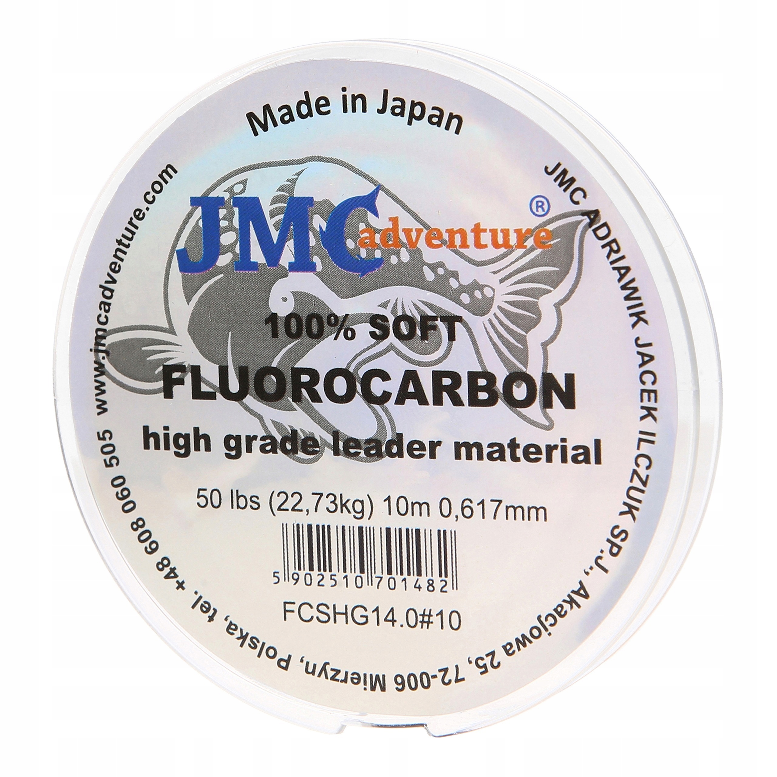 

100% fluorocarbon Jmc Adventure 10m 0.617mm 50 lbs