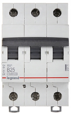 

Legrand RX3 Wyłącznik Nadprądowy 3P B25A S303