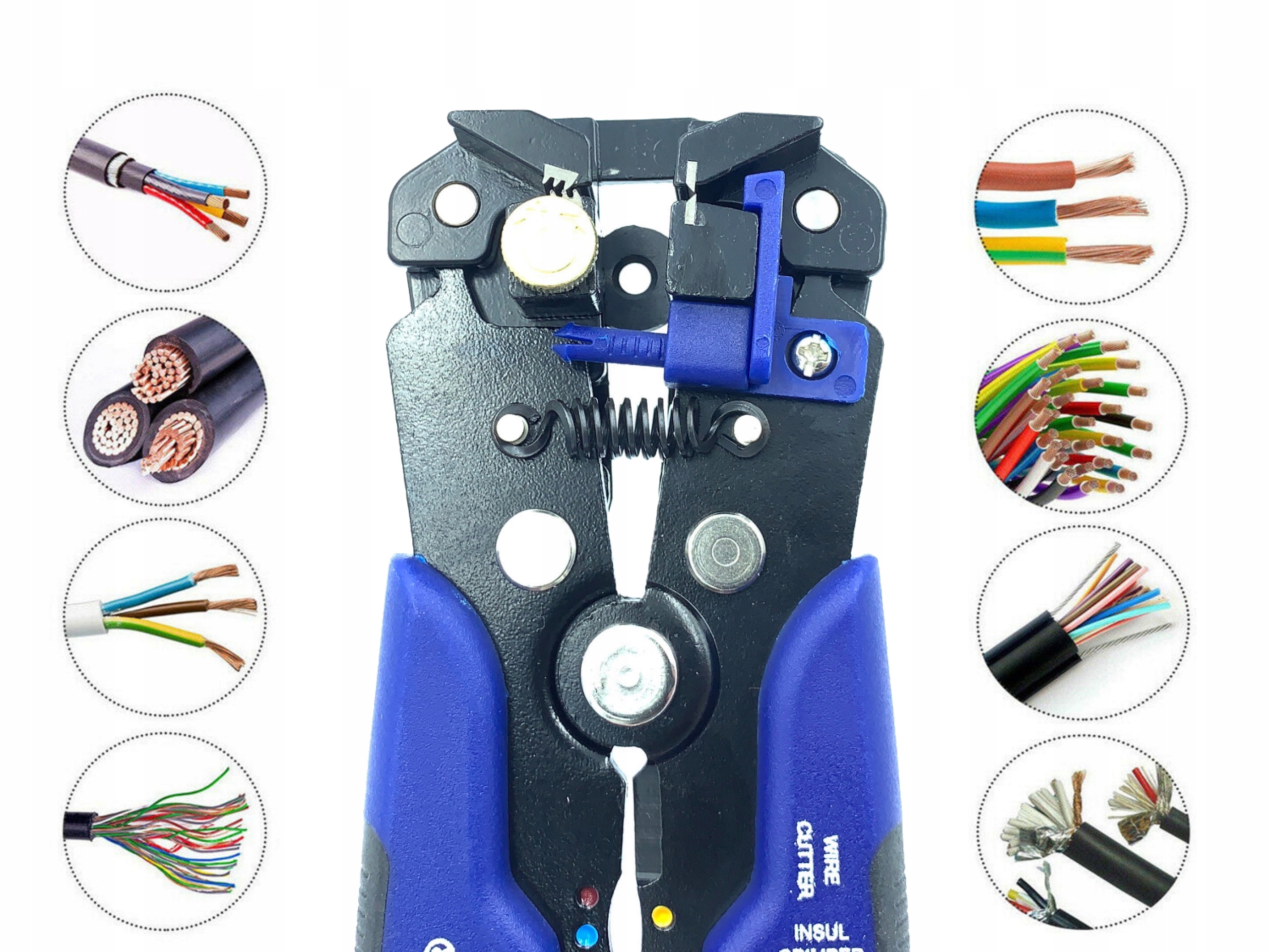 ŚCIĄGACZ AUTO IZOLACJI KABLI PRZEWODÓW ZACISKARKA Rodzaj ściągacz