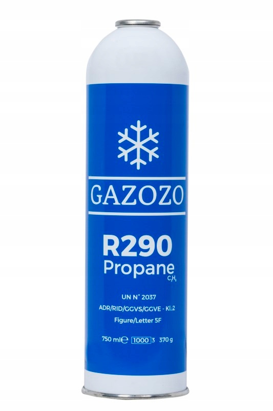 

R290 czynnik chłodniczy gaz propan 370g 750ml