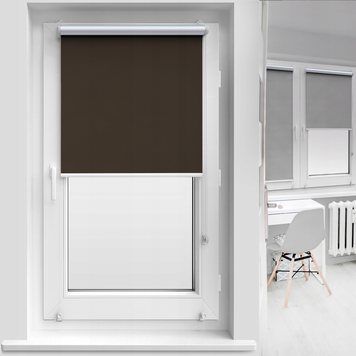 

Roleta thermo/silver termiczna 107x150 solidna