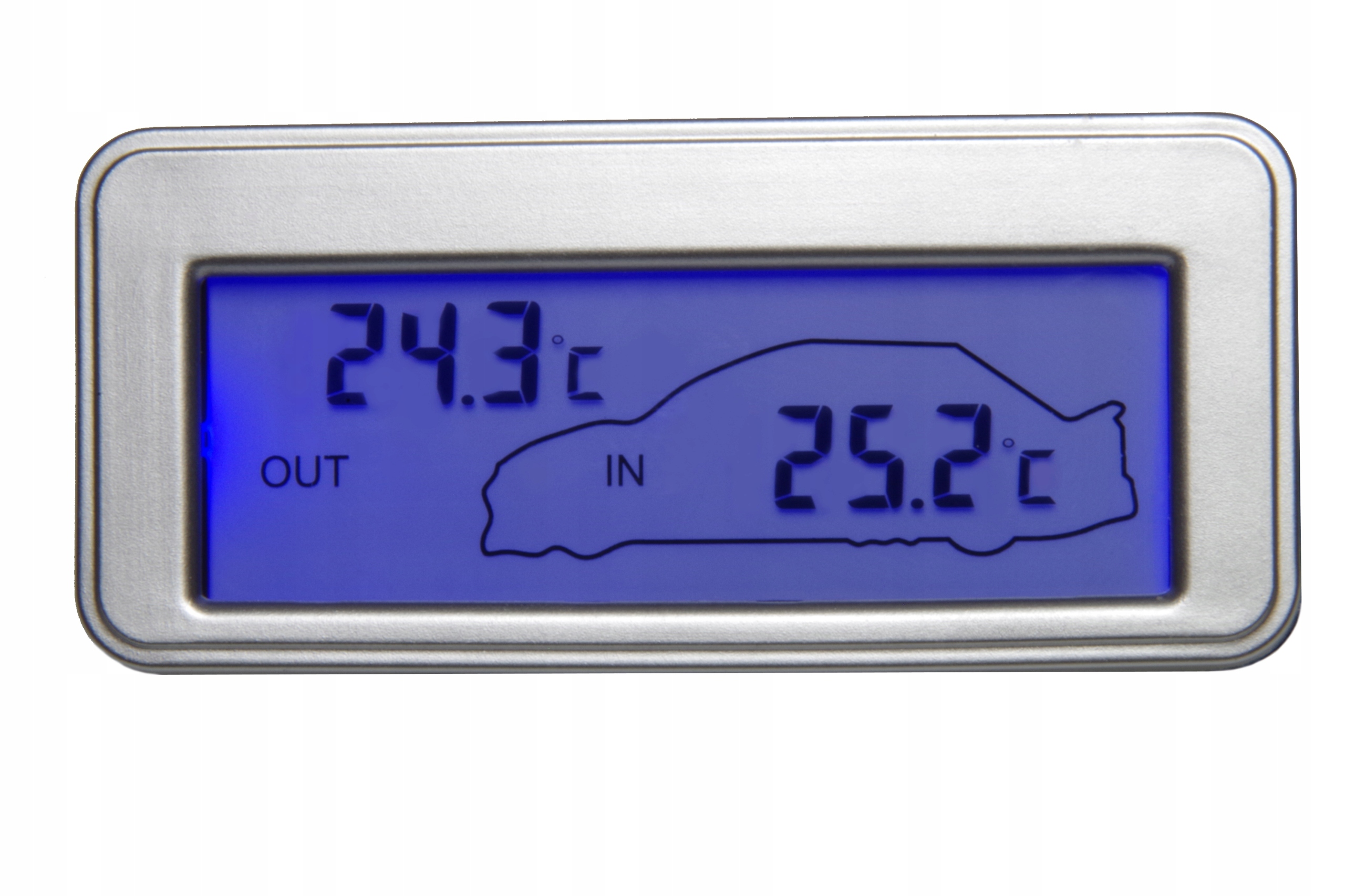 

Termometr samochodowy LCD wewnętrzny i zewnętrzny
