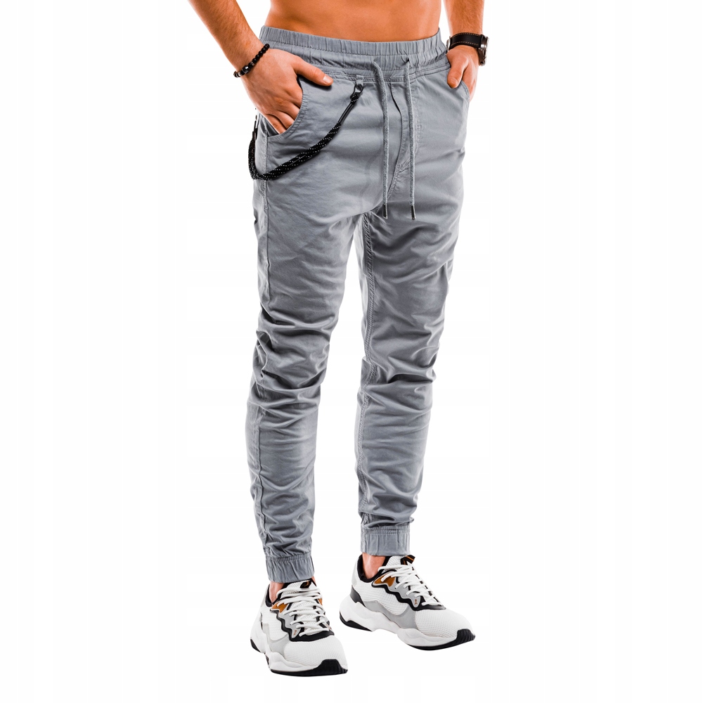 

Spodnie męskie joggery P908 jasnoszare S