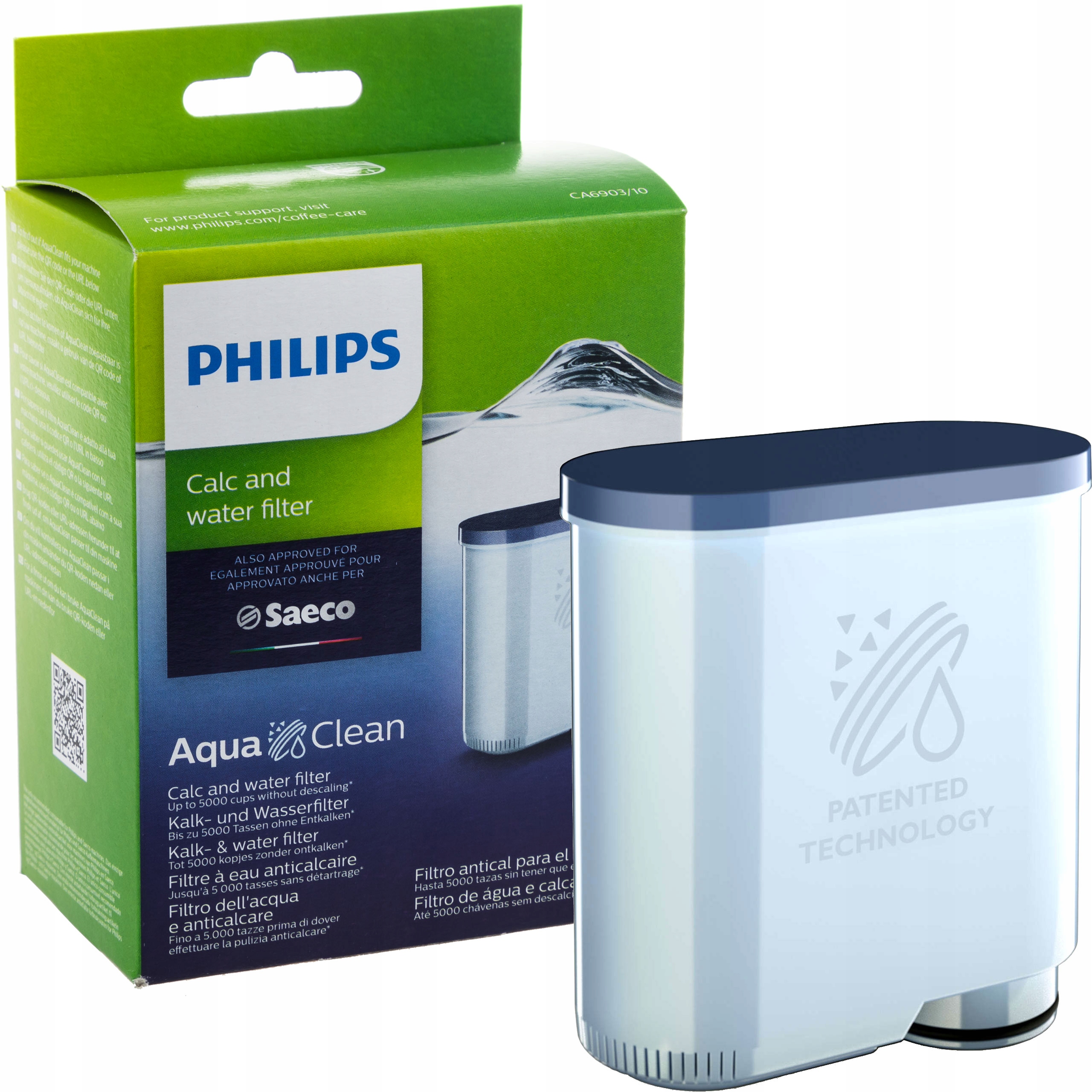 

Filtr do ekspresu Saeco AquaClean CA6903 Oryginał