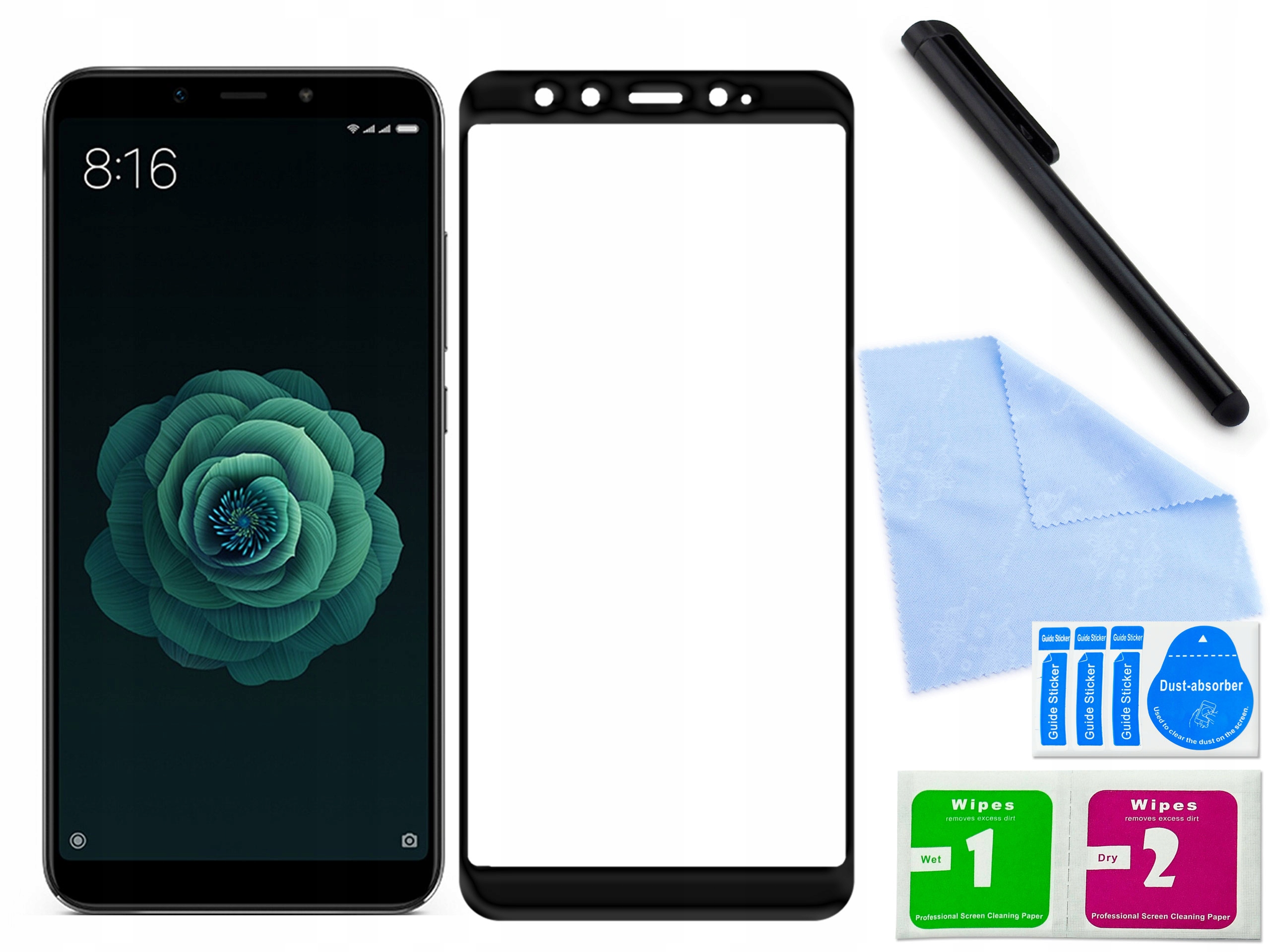 

Szkło 3D 9H hartowane do Xiaomi Mi 6X Czarne
