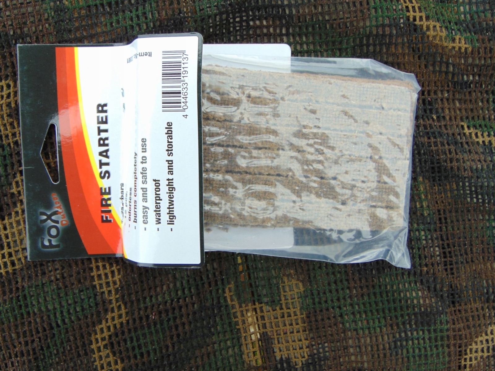 ROZPAŁKA Z WOSKIEM WODOODPORNA 12 LISTKÓW Model rozpałka