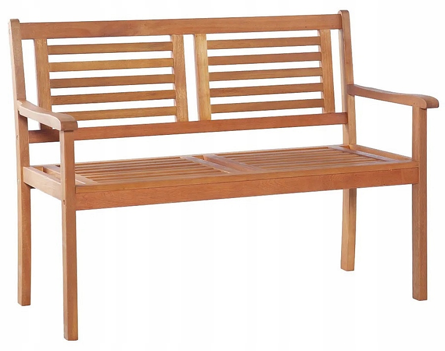 = DREWNIANA ŁAWKA NA PATIO = EUKALIPTUS = BRĄZOWA Linia eLIOR