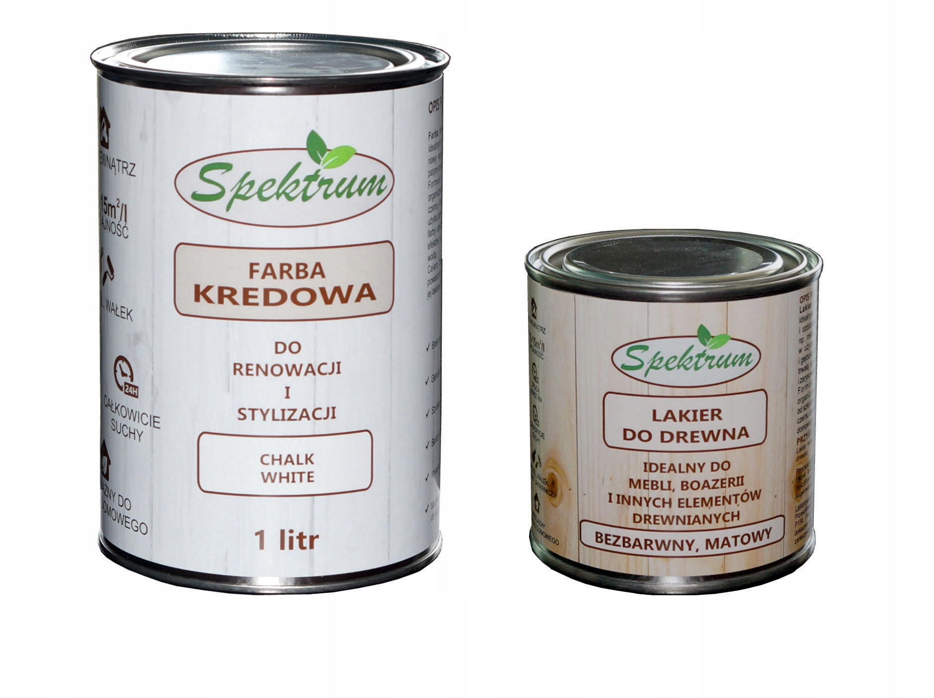 

Spektrum Farba kredowa biała 1L lakier 250ml