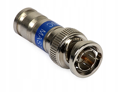 

Wtyk Bnc 6 złącze kompresyjne Master na RG-6 Cctv