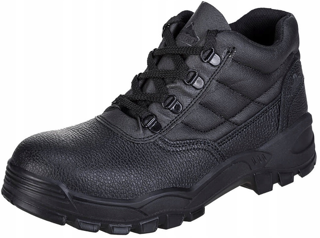 SKÓRZANE BUTY MĘSKIE OBUWIE ROBOCZE BEZPIECZNE BHP ANTYPOŚLIZGOWE NOSEK