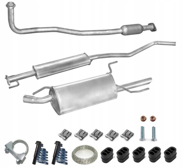 17.631 17.54 - OPEL VECTRA B 1.6 8V ГЛУШИТЕЛЬ ГЛУШИТЕЛИ КАТАЛИЗАТОР