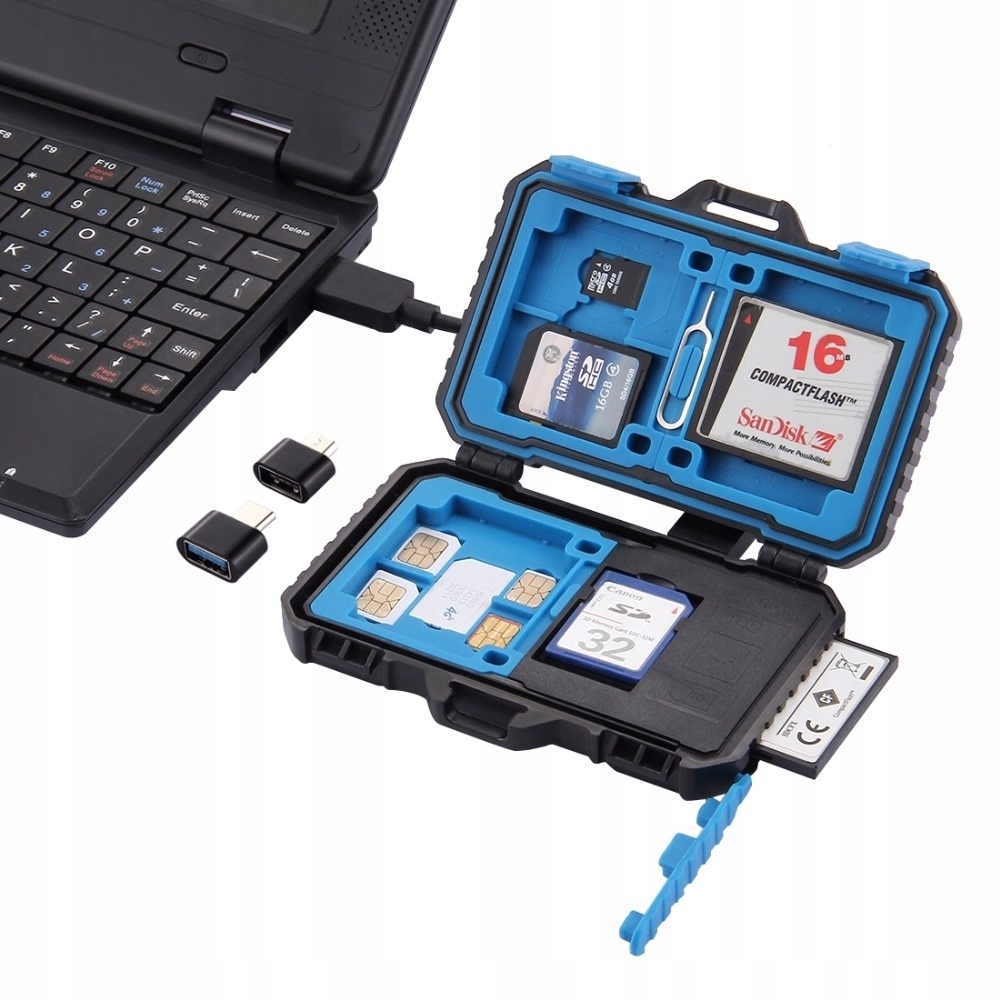 

Czytnik Etui Case na karty pamięci Sd Sim 2w1