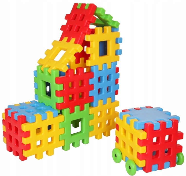 OGROMNE KLOCKI WAFLE GIGANT -35x35cm 20 el POLSKIE Marka Pozostałe