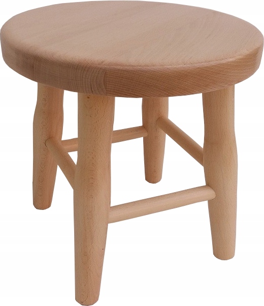 

Taboret taborecik Drewniany Bukowy ryczna -masywny