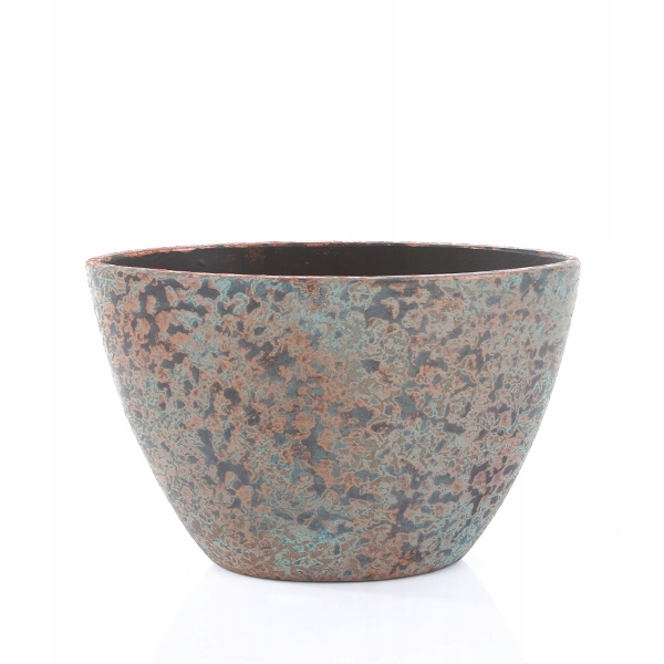 Kvetináč, črepník - Keramický CLEDE OVAL 41X20 / 26 Meď