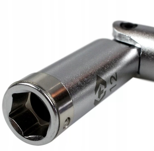 NASADKA Z PRZEGUBEM DO ŚWIEC 9mm x 127mm CHROM 3/8 378509M Kod producenta 378509M