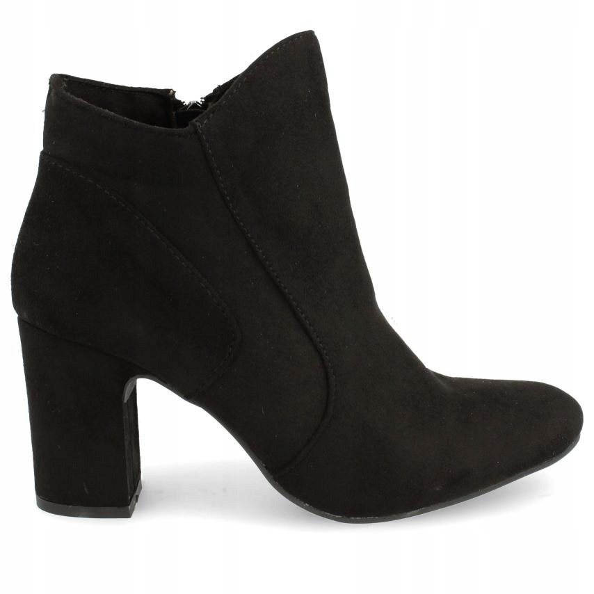 Kylie Crazy BOTKI EKO ZAMSZ CZARNE R39