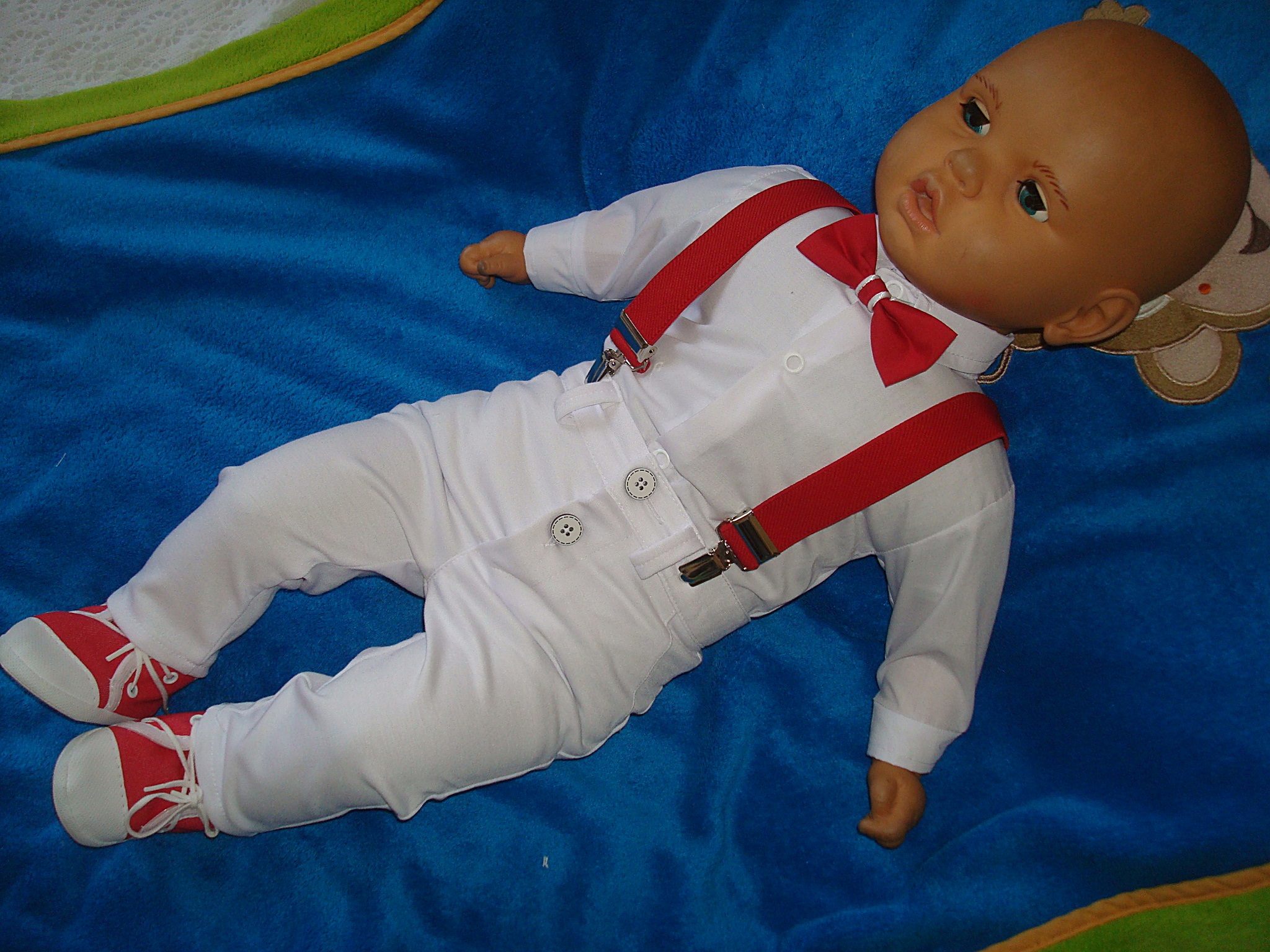 WIOSNA SPODNIE BAWEŁNIANE UBRANKO/CHRZEST/ 62 Rozmiar 62