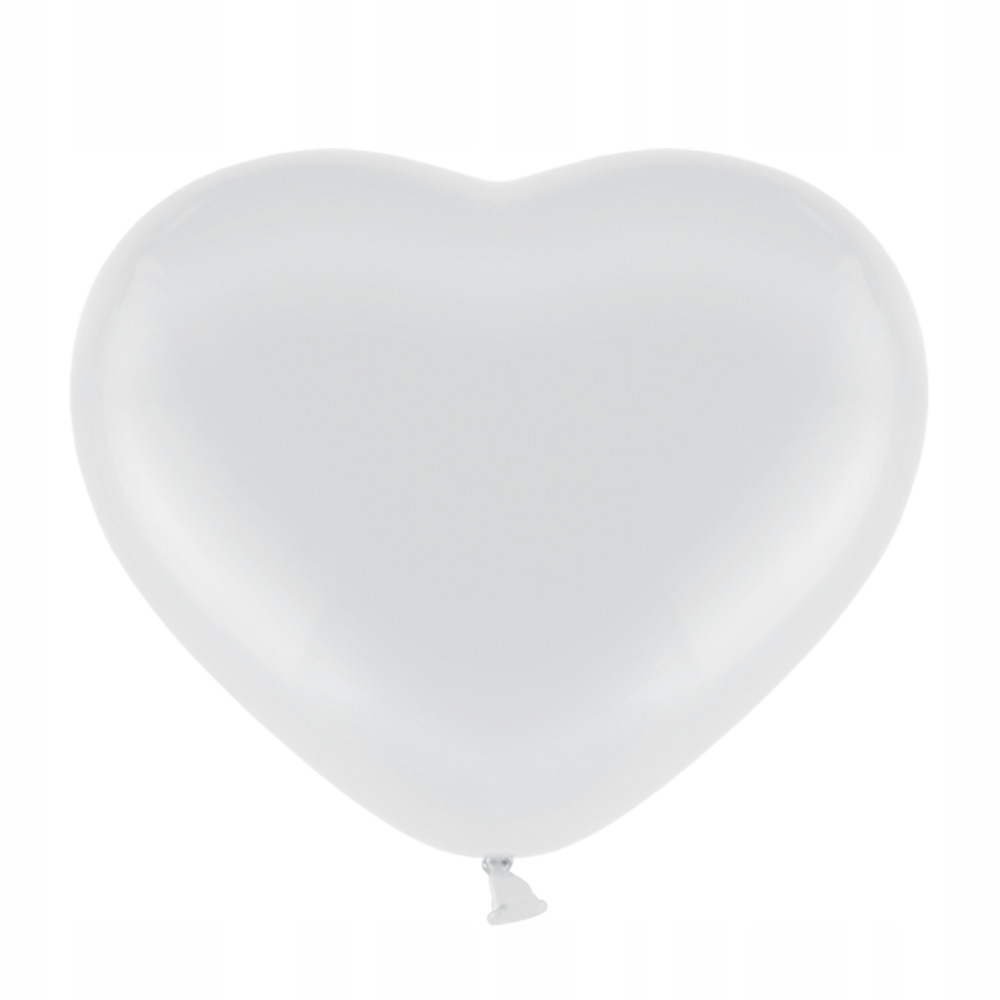 

Balony serca białe na hel ślub 6szt wesele