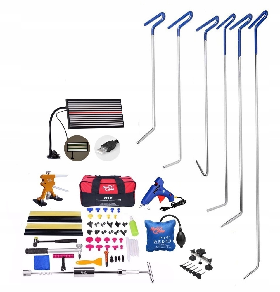 Zestaw puller PDR druty lance usuwanie wgniecen