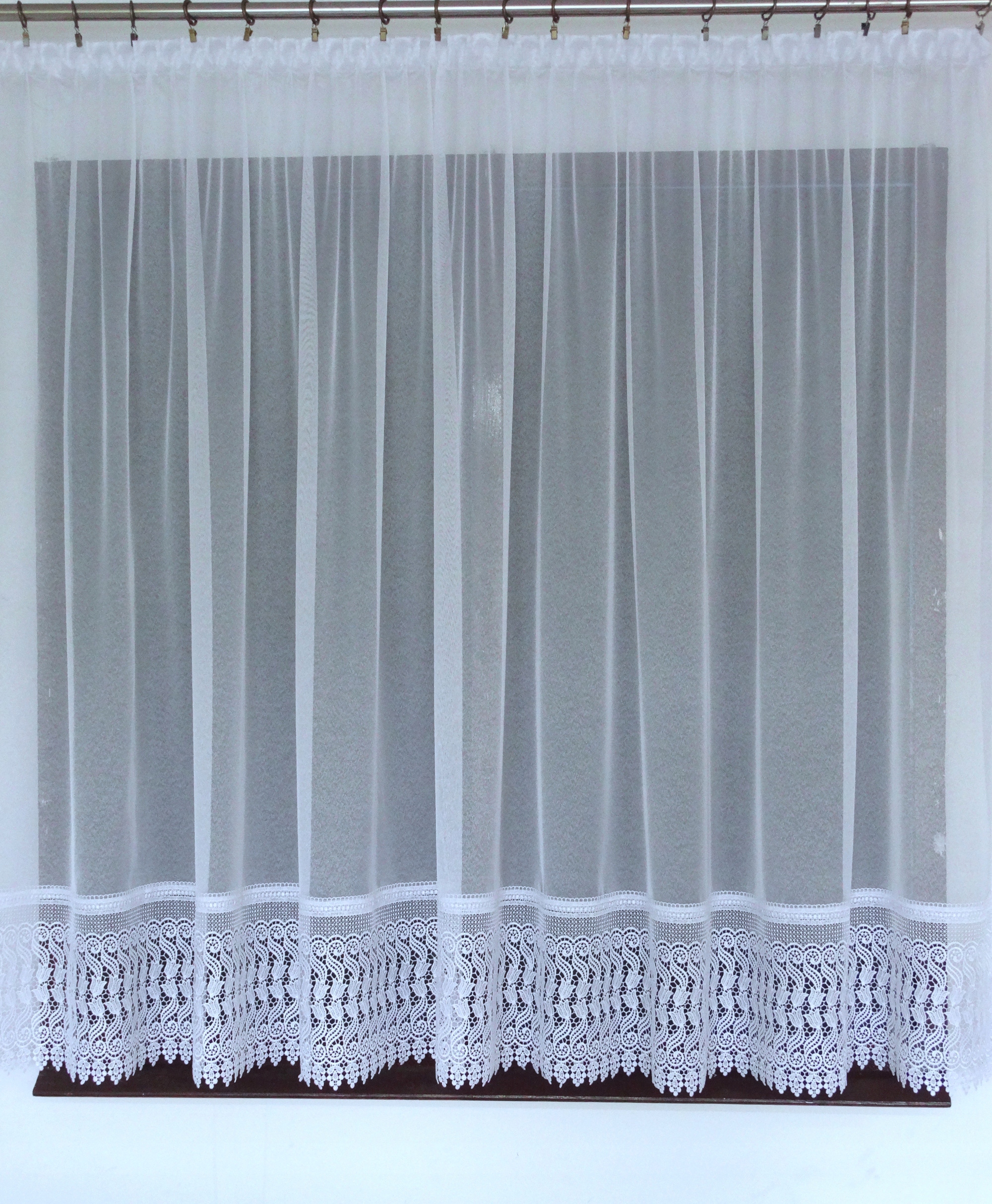 Mg 71207 Záclona Enzo s guipurou 30 cm 400 x 160 cm páska