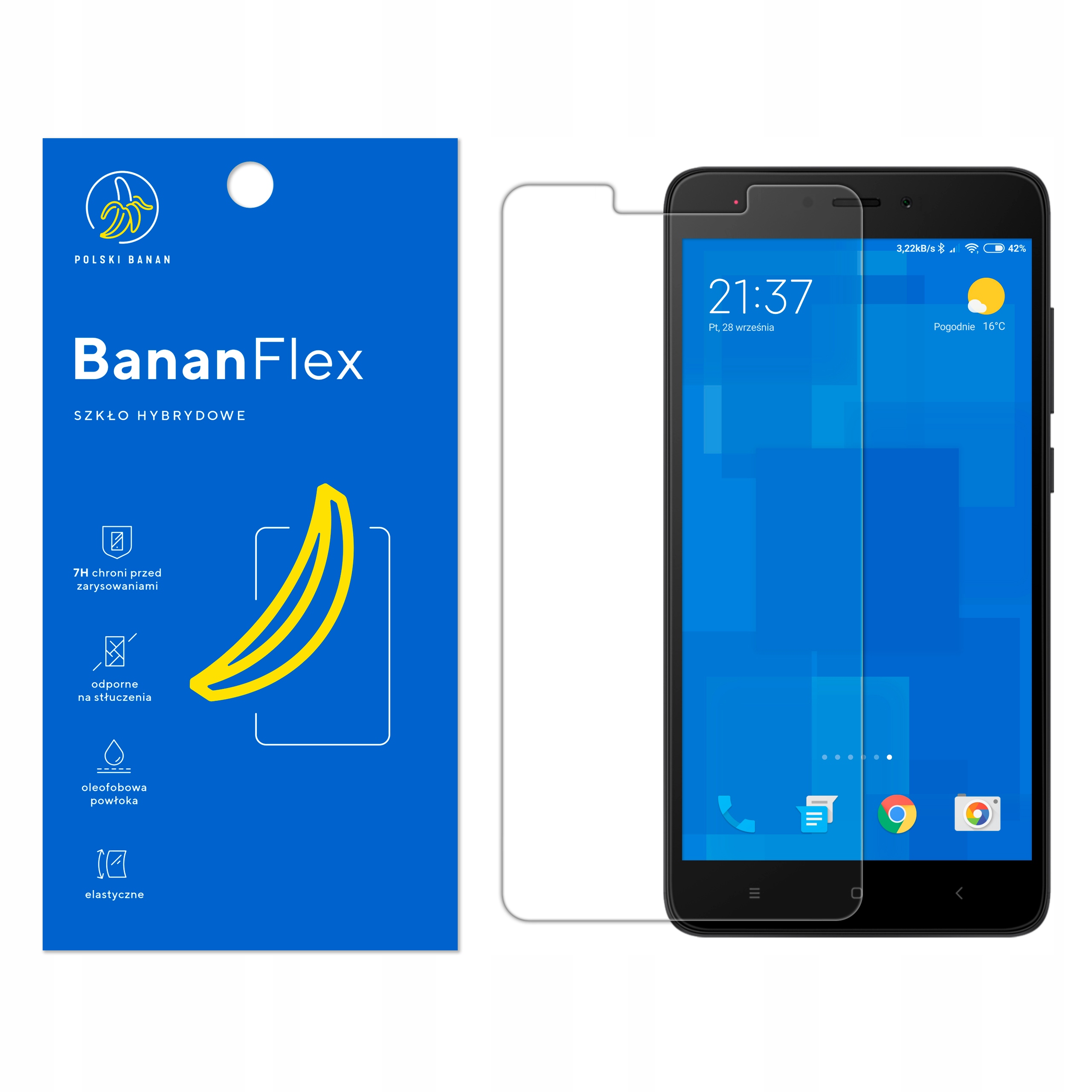 

Szkło Hybrydowe 7H do Xiaomi Redmi Note 4 / 4X