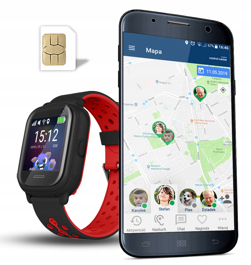 

Wodoszczelny Lokalizator Gps Dziecka Calmean NEMO2