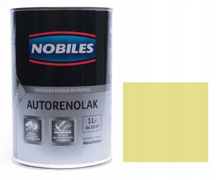 Nobiles. Autorenolak. Emalia do metalu F-204 kość słoniowa 1 L