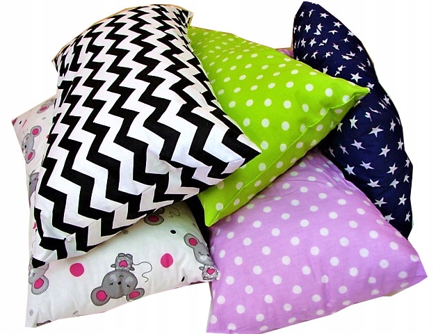 Poduszka zagłówek podgłówek ozdobna 35x80 wzory
