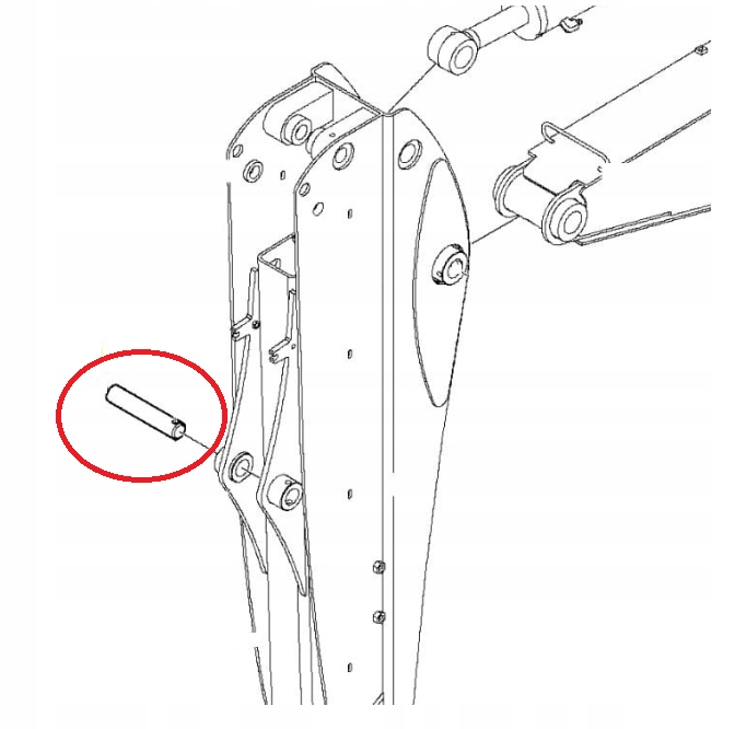 ШТЫРЬ УДАРНОГО РЫЧАГА KOMATSU WB93 42N8561450