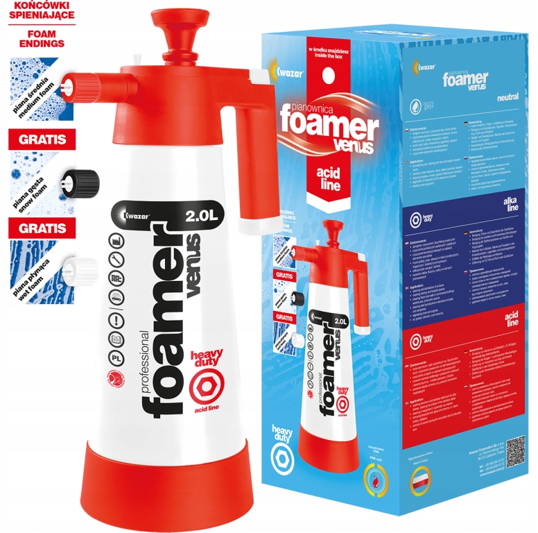 KWAZAR PIANOWNICA ręczna Foamer VENUS ACID LINE 2L Producent Kwazar
