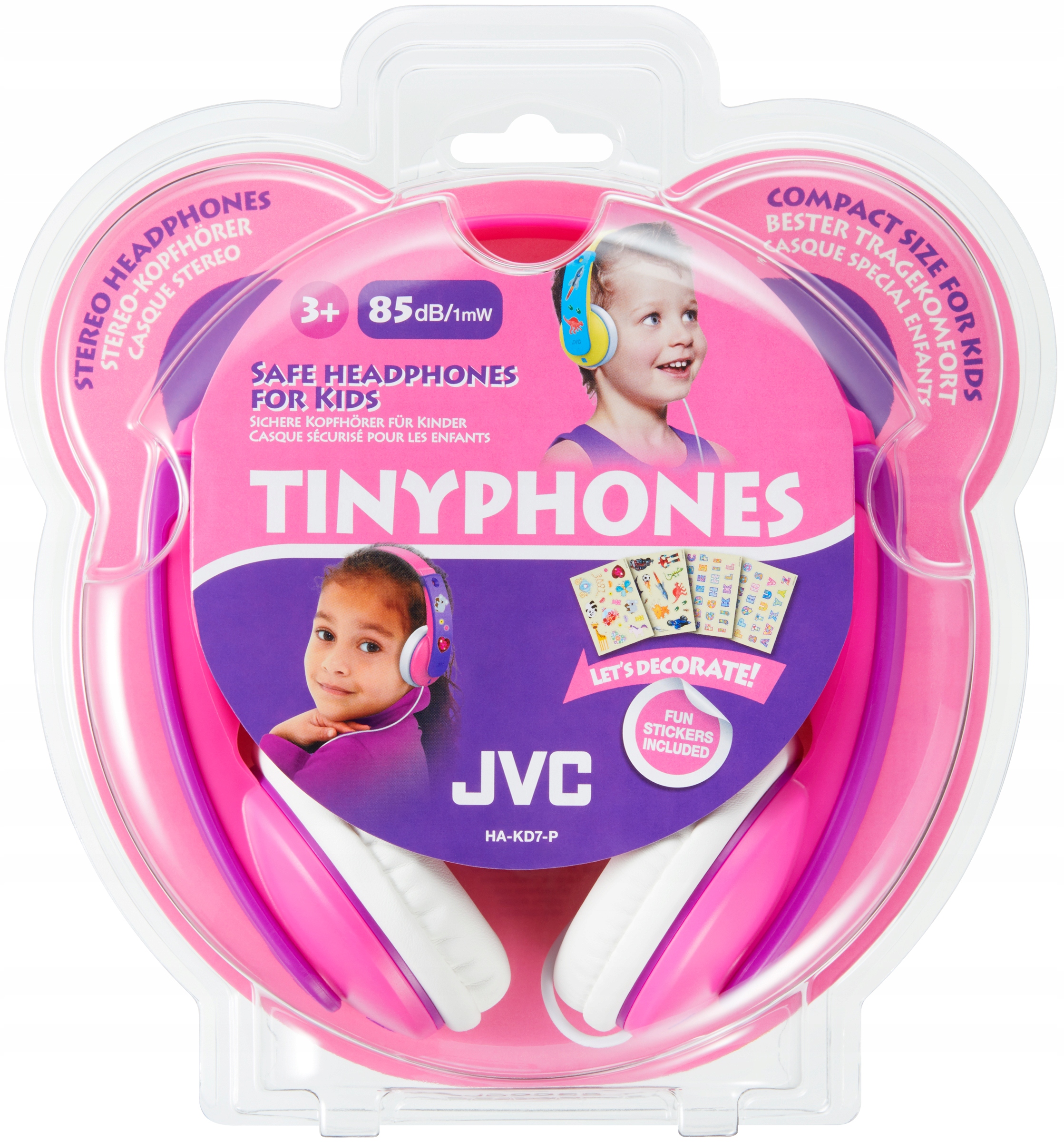

Jvc HA-KD7-P 85 dB Słuchawki Dla Dzieci + Naklejki