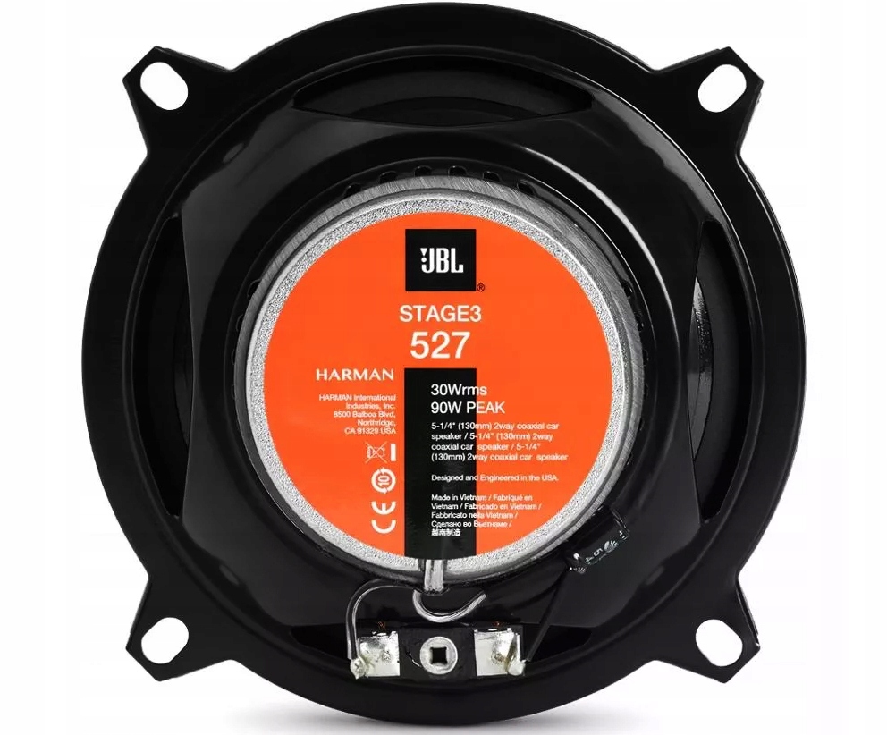 JBL STAGE 3 527 GŁOŚNIKI RENAULT MASTER 2 DO DRZWI Marka JBL