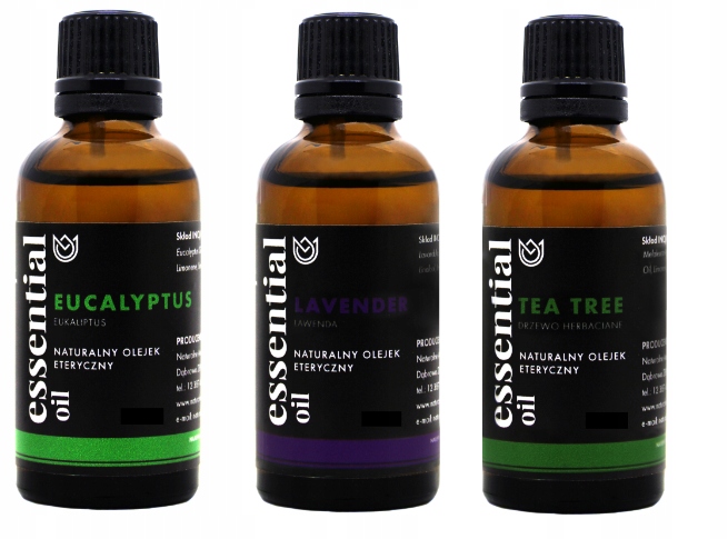 

Zestaw 3 x 30ml naturalny olejek eteryczny Premium