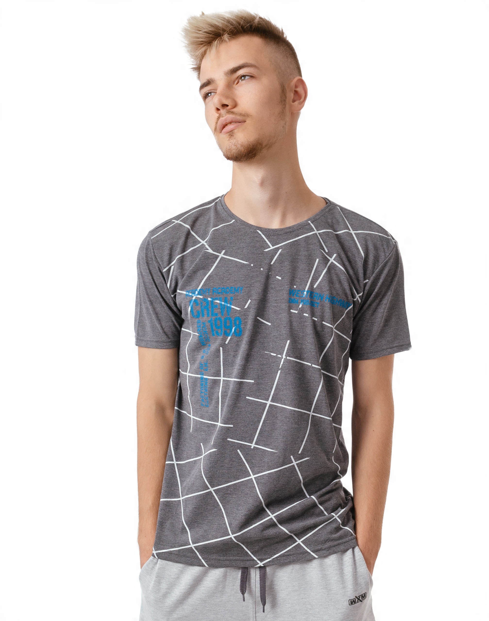 

Koszulka Podkoszulek Męski T-shirt Top KM09-01 r L