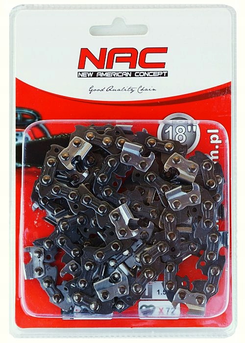 

Nac Łańcuch 18'' 72 ogniw 0,325 x 1,5