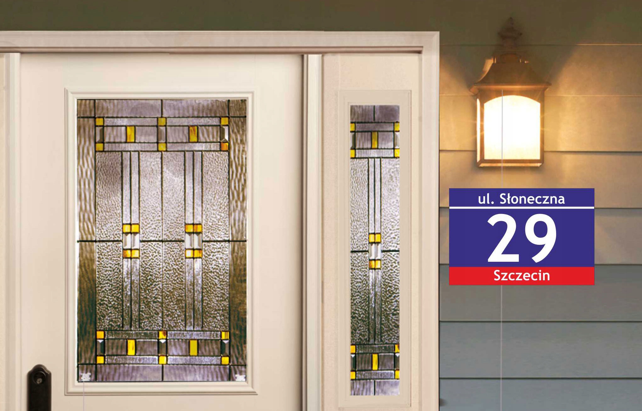 Tabliczka adresowa z numerem domu 50X37 cm KREATOR Marka B&B