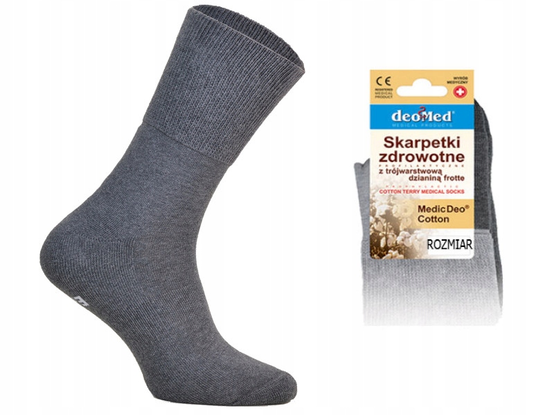 

Skarpetki antybakteryjne MedicDeo frotte sz 41-43